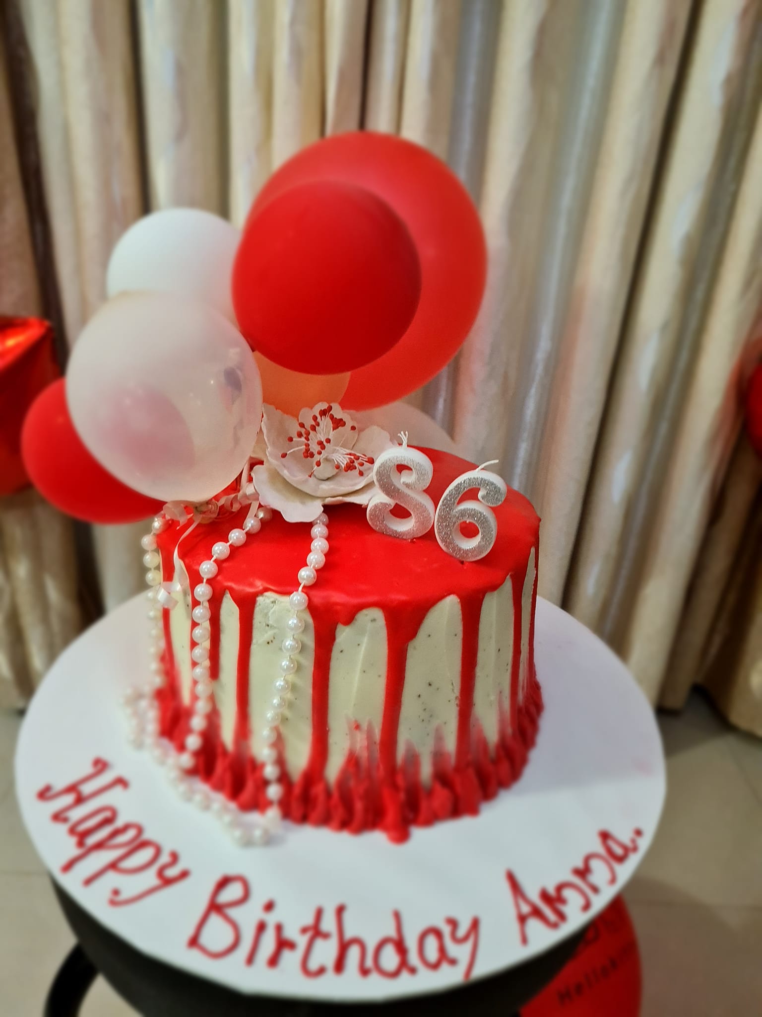 Celebration birthday cake by Rovin's Cake