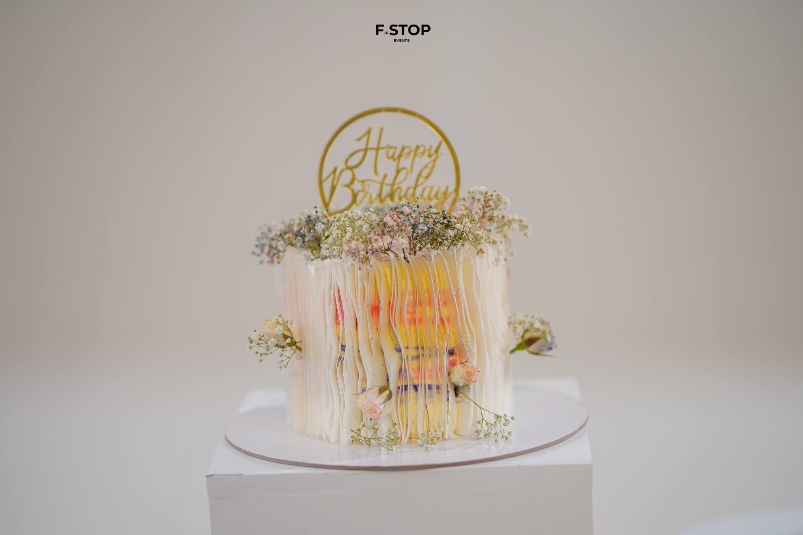 Floral celebration cake by Rovin's Cake